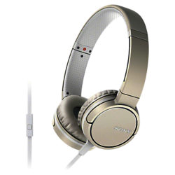 Sony MDR-ZX660APG On-Ear Headphones with Inline Mic/Remote Pearl